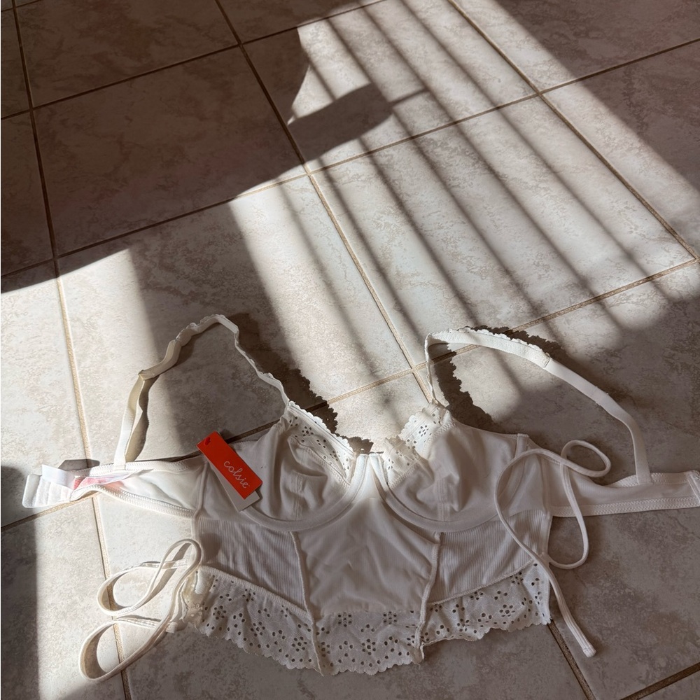 Colsie Ivory Lace Bralette
